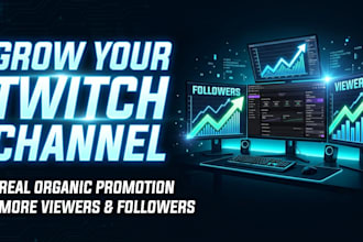 promote your twitch stream to gain real viewers and followers
