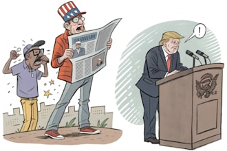 create political and editorial cartoons