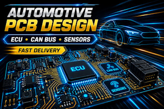 design automotive pcb for car electronics, ecu, can bus systems