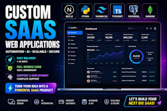 build custom saas web application or automation system for your business