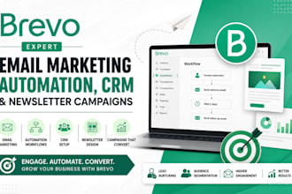 setup brevo email marketing automation, crm, and newsletter campaign
