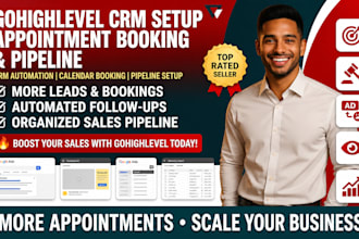 setup gohighlevel appointment booking calendar build gohighlevel CRM pipeline