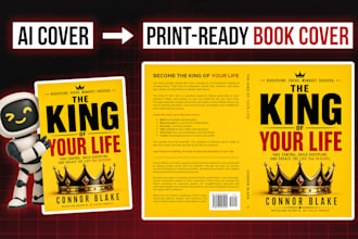 design a KDP book cover from your ai generated front cover