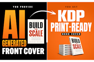design a KDP book cover from your ai generated front cover