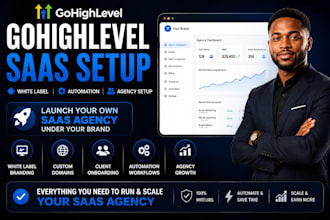 setup gohighlevel saas white label agency automation and branding
