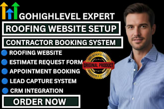 build gohighlevel roofing contractor website and booking system
