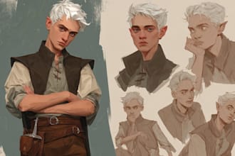 draw a professional dnd character portrait for your rpg campaign