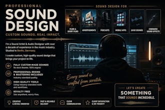 create sound design for film