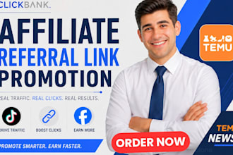 clickbank affiliate referral  link promotion temu, news