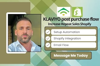 setup klaviyo post purchase flow email design klaviyo ecommerce automation