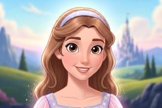 do disney cartoon portrait