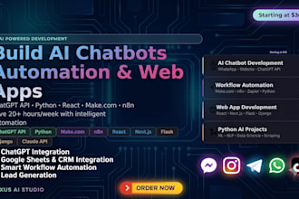 develop an ai chatbot for your social media accounts