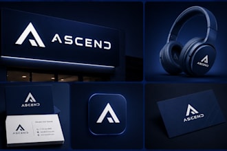 do minimalist, premium logo design and branding kit