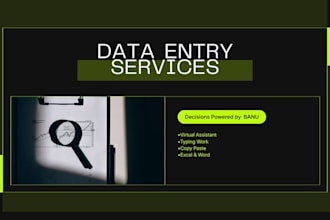 do professional data entry, typing work and sinhala typing