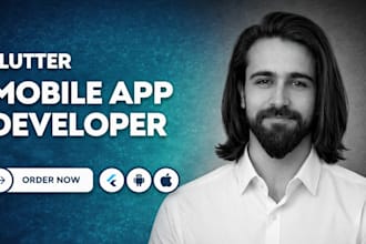 develop flutter mobile app for android ios with backend and firebase