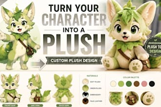 turn your character into a plush toy