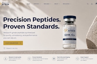 build a peptide website research peptide website woocommerce peptide website