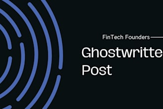 ghostwrite linkedin post for fintech founders and executives