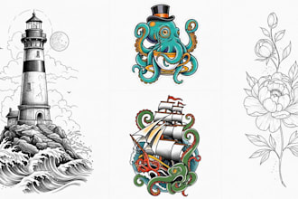 unique tattoo sketch for you