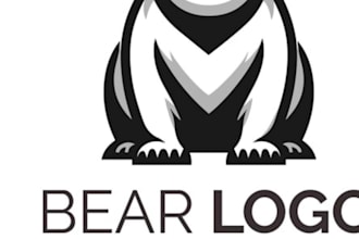 do unique vintage line art logo