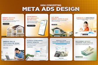 design high converting static ads banner design creative for meta