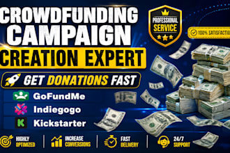 setup your kickstarter, indiegogo, gofundme, fundraising campaign, generate lead