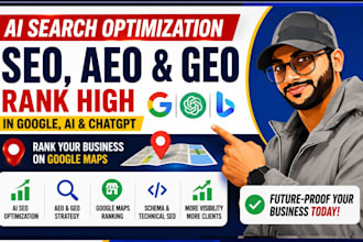 optimize your website for ai searches, GEO, SEO,  aeo and chatgpt rankings