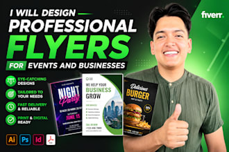 design professional flyers for events and businesses