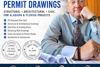 architectural and structural engineer stamp in alabama and florida