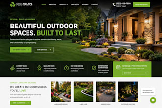 landscape website design lawn care website gardening website landscape wordpress