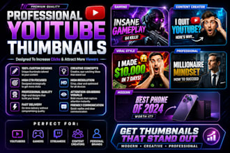 custom youtube thumbnail design