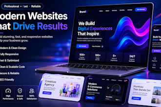 create professional websites with modern UI