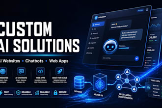 develop custom ai websites, ai chatbots, and ai web application