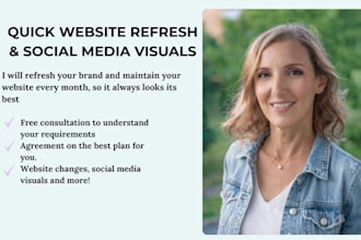 maintain and refresh your squarespace website every month