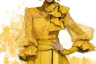 create fashion illustration for you brand