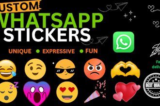 design whatsapp sticker for you