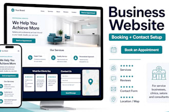 build a business website with booking setup