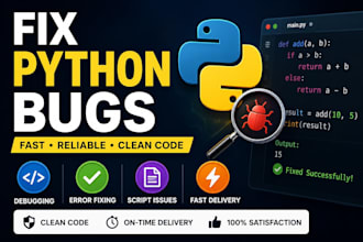fix python bugs, errors, and scripts