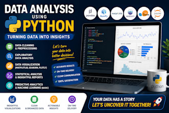 analyze your data using python and build a statistical model