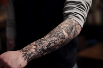do a tattoo design of tattoo sleeve
