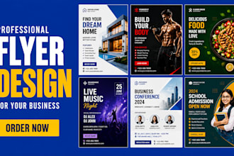 create canva flyer design, real estate flyer, church flyer, party flyer, poster