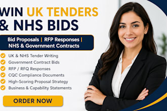 win UK, nhs tenders, government bid and rfp proposal writing