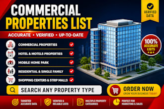 provide skip tracing and research for off market commercial properties