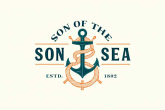 make eye catching ship anchor mascot logo only 12 hours