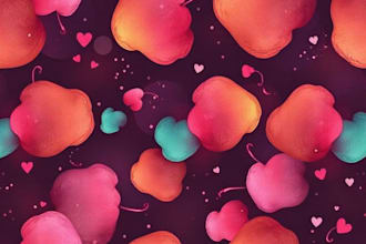 create seamless pattern design, watercolor pattern