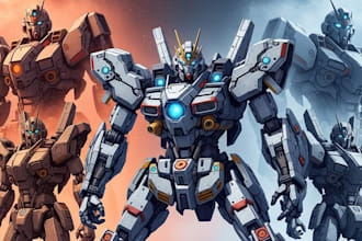 design spectacular robots, cyborgs and mechs