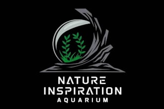 design professional aquarium nature logo