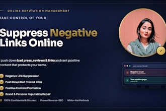 do online reputation management by suppressing negative links