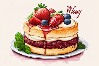 do food and drink illustration