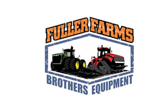 design fuller farms brothers equipment logo